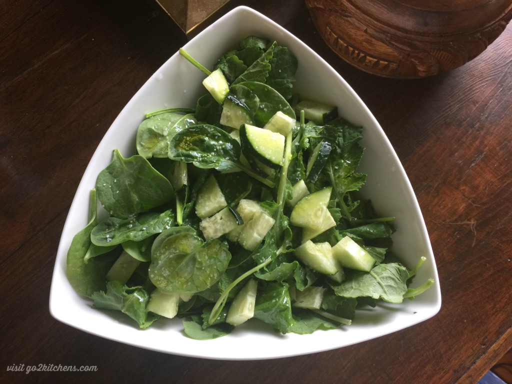 Spinach Lemon Easy Salad
