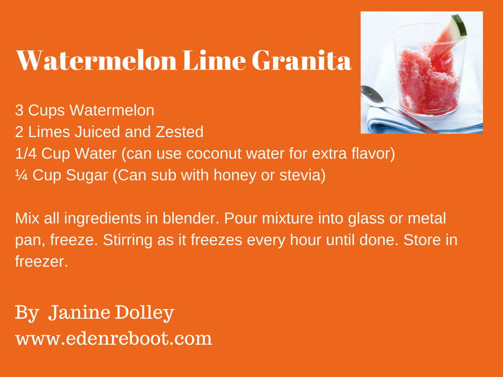 Watermelon Lime Granita