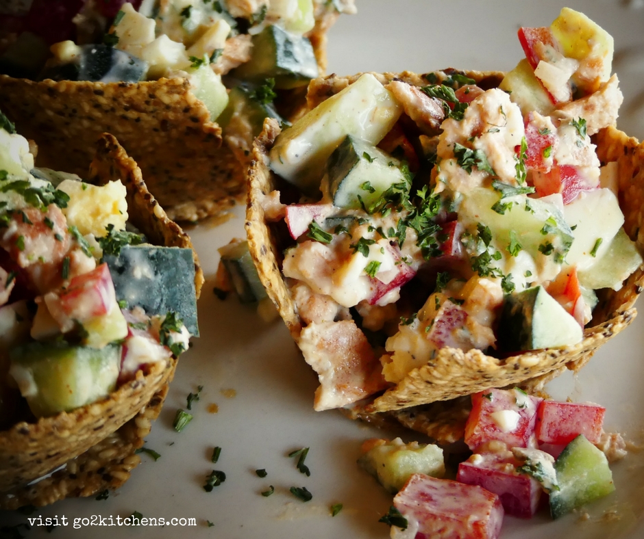 Salmon Salad Tartlets