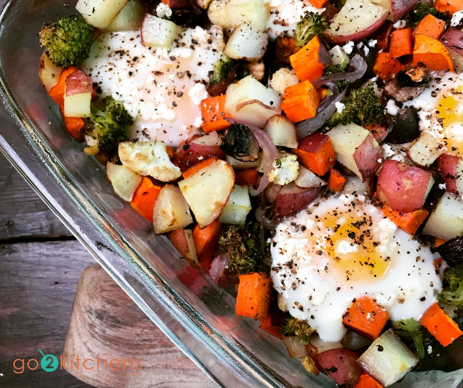Egg and Roasted Vegetable Casserole