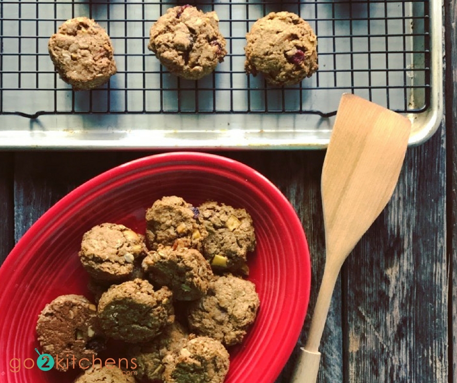   Apple Oatmeal Cranberry Cookies