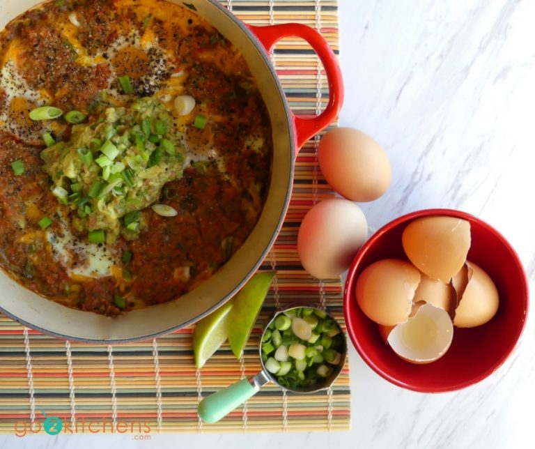 One Dish Mexican Egg Bake - go2kitchens